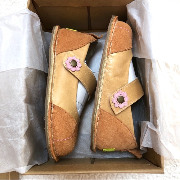 Pipit Caramel Suede Shoes Jill Mini Mary Jane’s 7 - Picture 3 of 13